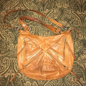 Marc New York brown leather cross body purse